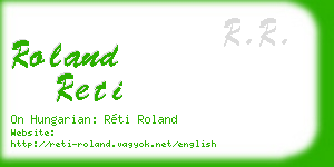 roland reti business card