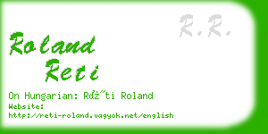 roland reti business card